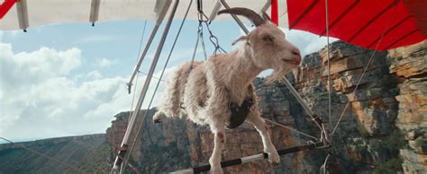 virgin media hang glider goat.